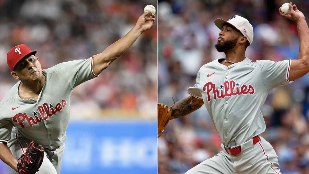 Ranger Suarez (L), Christopher Sanchez (R) (Images from - Getty)
